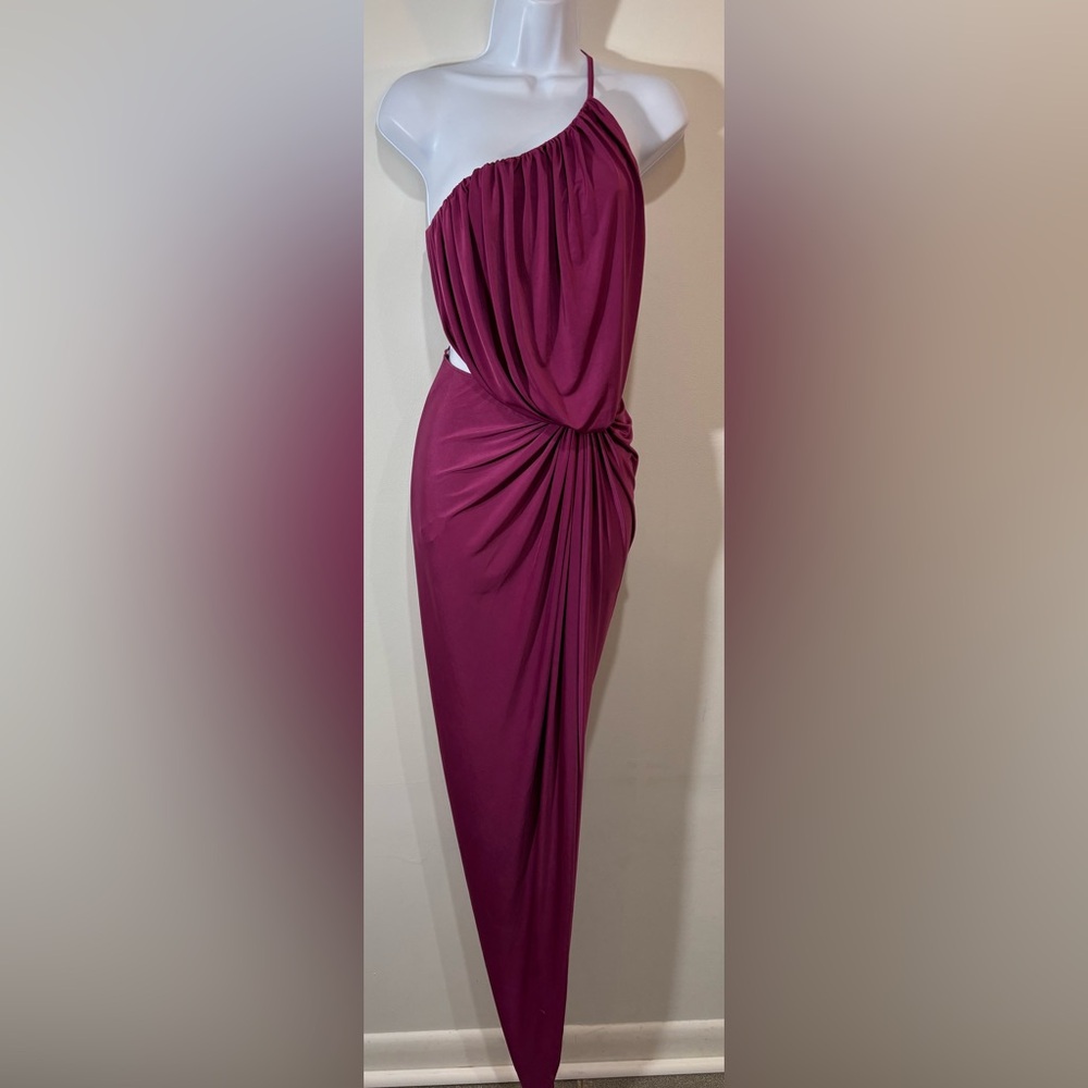 Nervi  elegant One-Shoulder Mauve Dress
